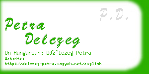 petra delczeg business card